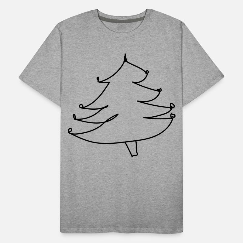 Pull sapin de Noël (faux pull de Noël) T-shirt bio Premium Homme