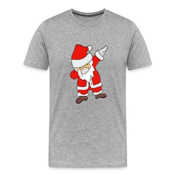 Dabbing Dancing Nicholas - Men's Premium Organic T-Shirt - heather grey - Front - Damien (186cm)