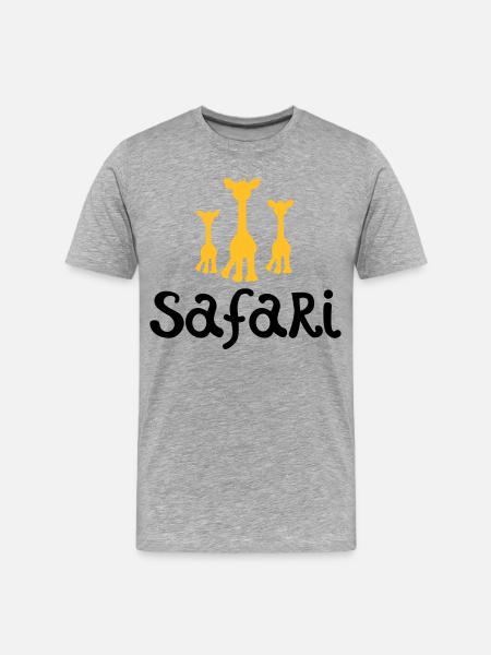 safari - Men's Premium Organic T-Shirt - heather grey