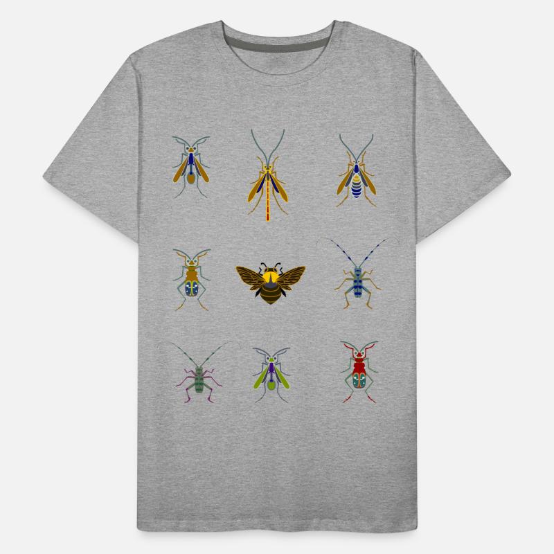 insects mosquitoes bee sting overview fly bug Men's Premium Organic T-Shirt