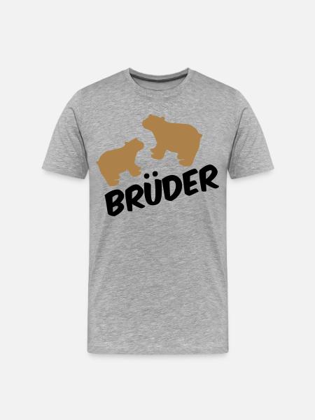 Brüder - Men's Premium Organic T-Shirt - heather grey