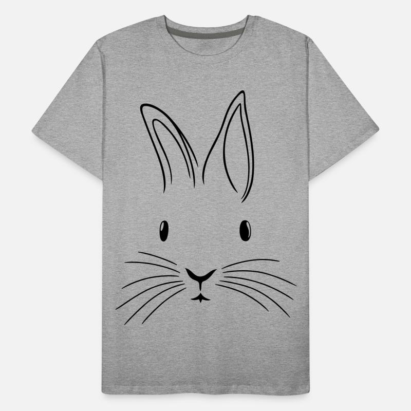 Minimalist Easter Easter Floppy Ear Men's Premium Organic T-Shirt