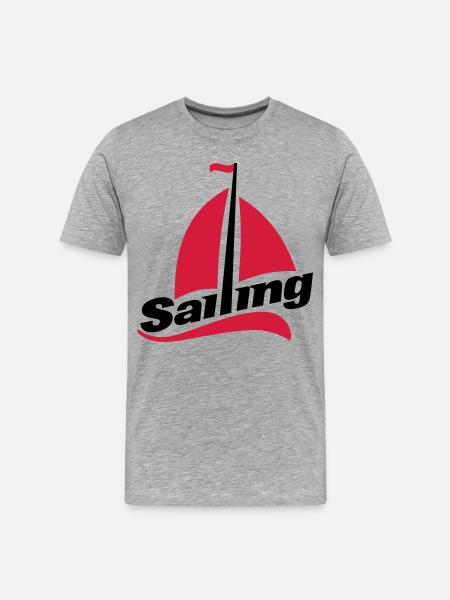 sail - Men's Premium Organic T-Shirt - heather grey