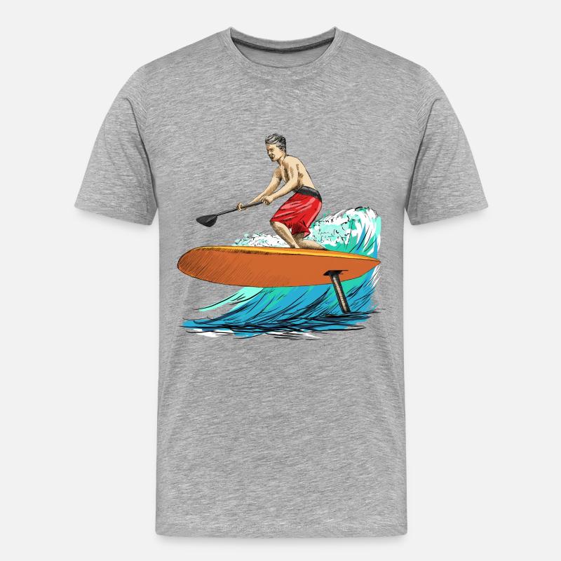 foiling - Männer Premium Bio T-Shirt - Grau meliert