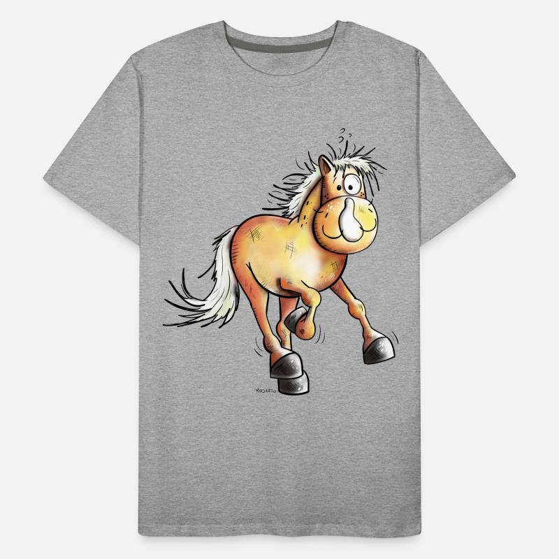 Running Haflinger Men's Premium Organic T-Shirt