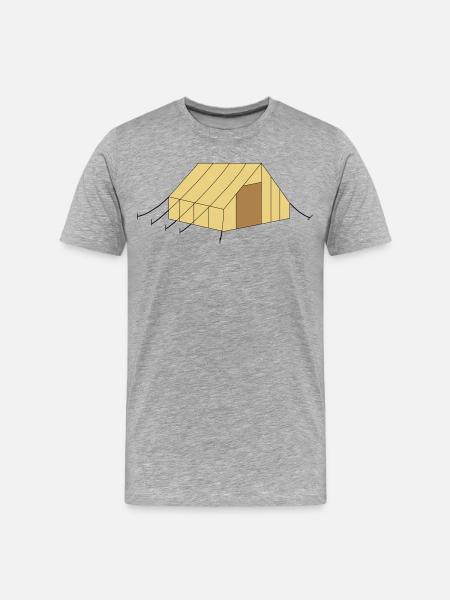 Tente - T-shirt bio Premium Homme - gris chiné