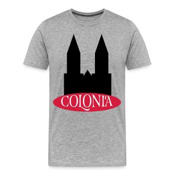 Cologne - T-shirt bio Premium Homme - gris chiné - Devant - Damien (186cm)