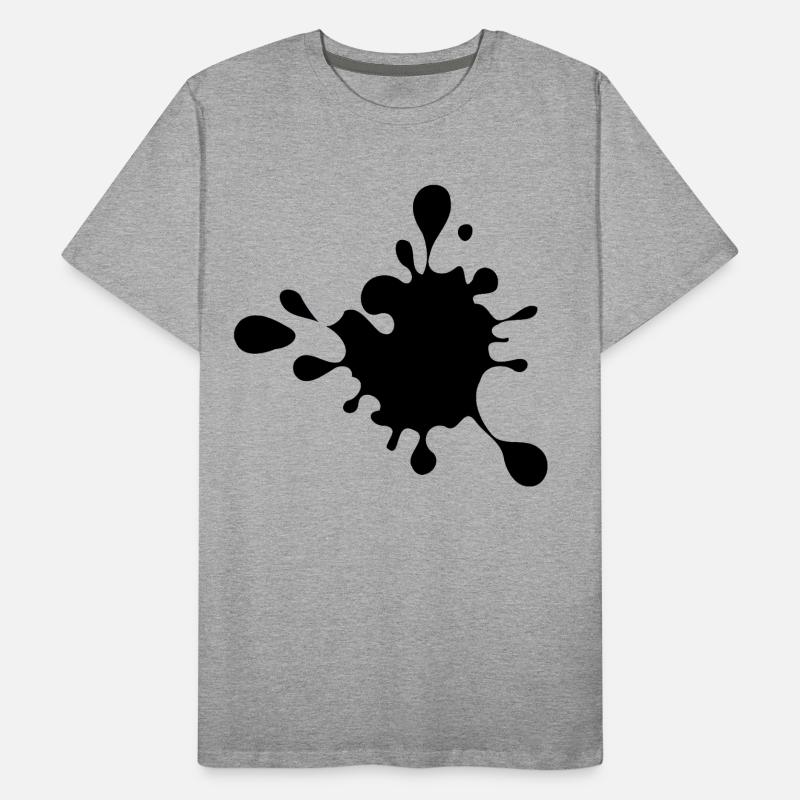 éclaboussure, éclaboussure de peinture, éclaboussure, blob # T-shirt bio Premium Homme