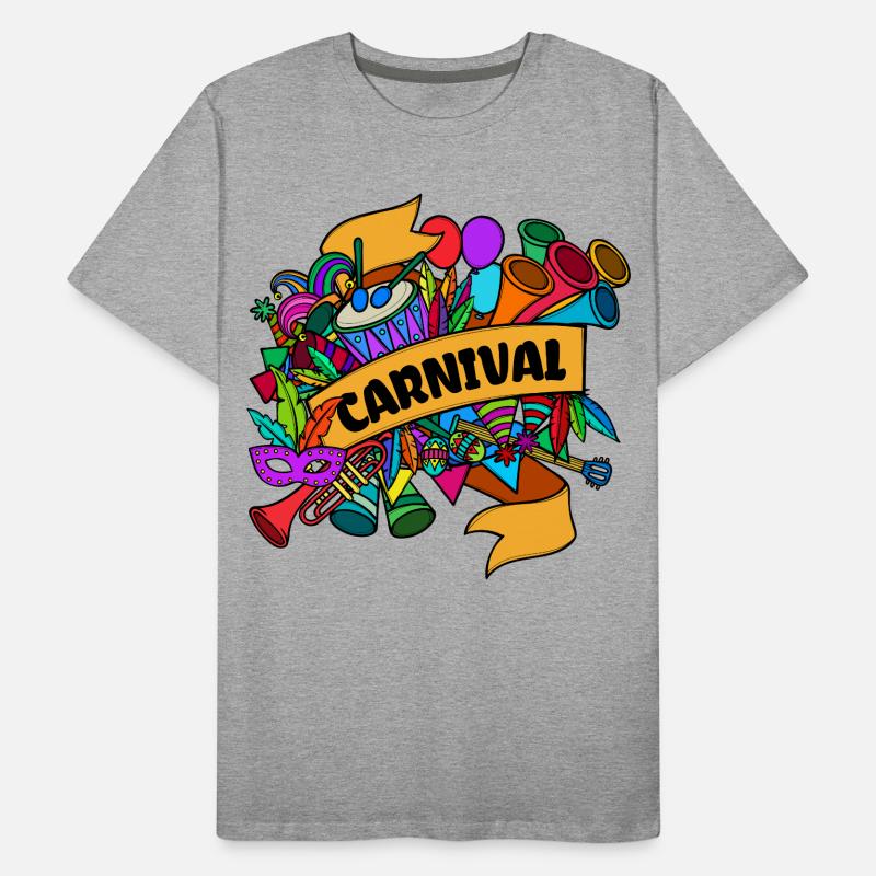 Carnaval Masques Carnaval défilé T-shirt bio Premium Homme