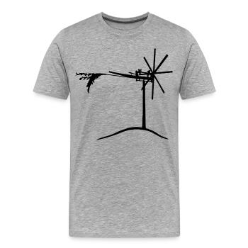Klapotetz, Südsteiermark, Styrie, Weinstraße - T-shirt bio Premium Homme - gris chiné - Devant - Damien (186cm)