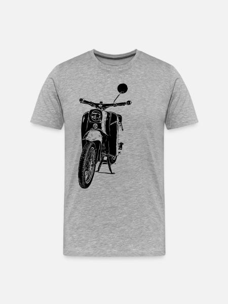Schwalbe Moped - Men's Premium Organic T-Shirt - heather grey