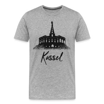 Hercule De Cassel - T-shirt bio Premium Homme - gris chiné - Devant - Damien (186cm)