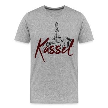 Hercule De Cassel - T-shirt bio Premium Homme - gris chiné - Devant - Damien (186cm)