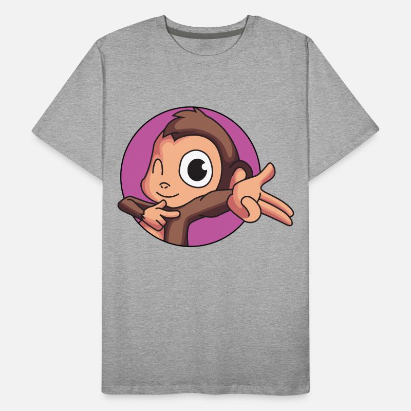 Freches Äffchen Männer Premium Bio T-Shirt