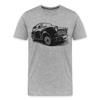 |  | Trabbi Véhicules gdr - T-shirt bio Premium Homme - gris chiné - Devant - Damien (186cm)