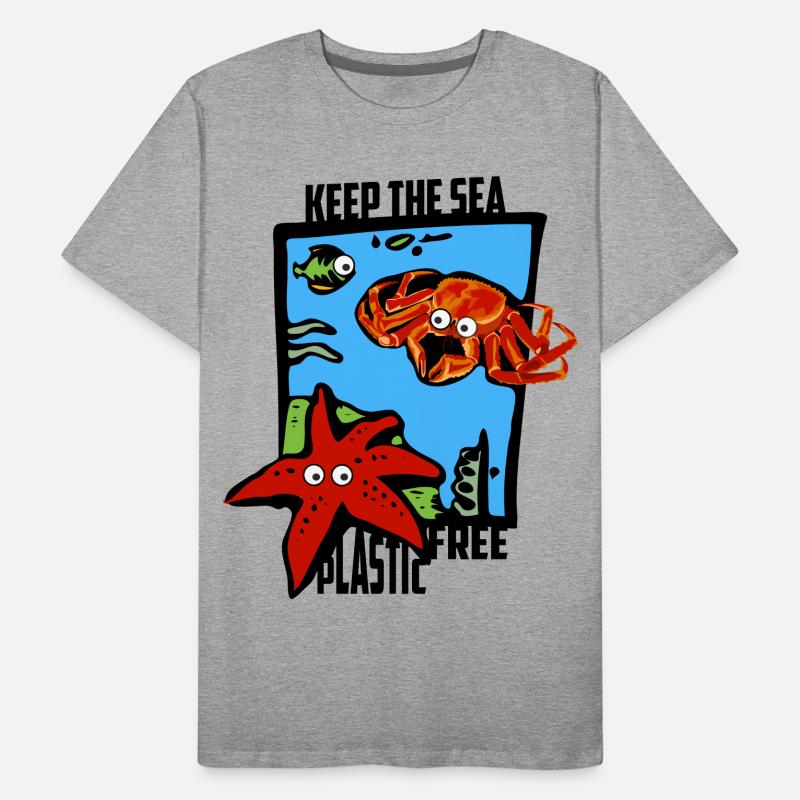 Keep the sea plastic-free Men's Premium Organic T-Shirt