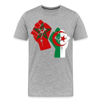 Morocco Algeria Khawa Khawa - Men's Premium Organic T-Shirt - heather grey - Front - Damien (186cm)