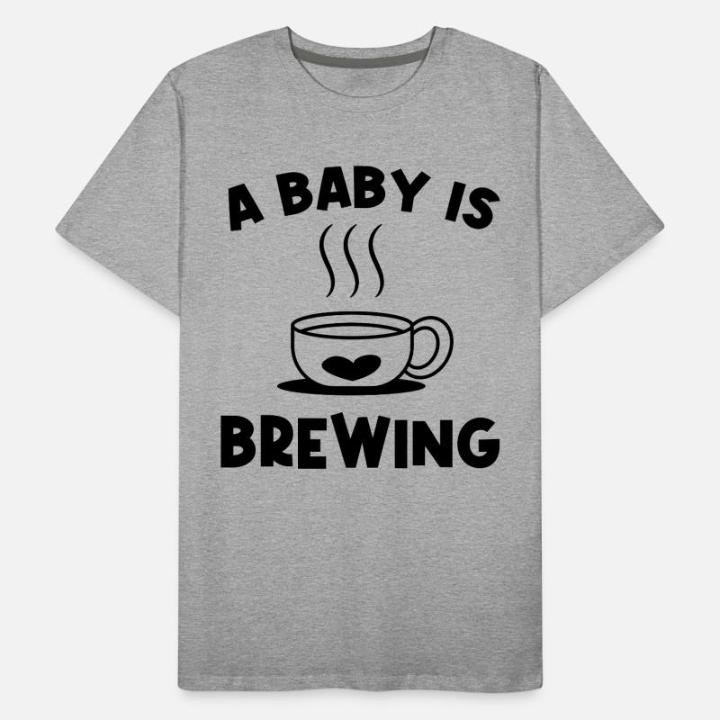 Grossesse Bébé Ventre Grossesse Déclaration Bébé T-shirt bio Premium Homme
