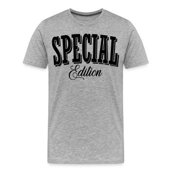 Chemise Tuner édition spéciale - T-shirt bio Premium Homme - gris chiné - Devant - Damien (186cm)