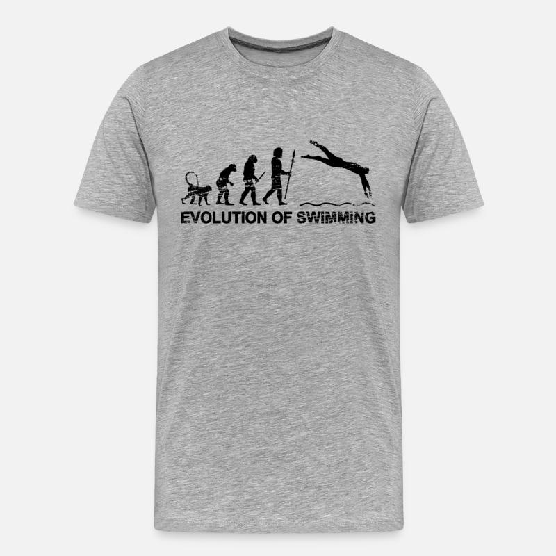 Float Evolution - Men's Premium Organic T-Shirt - heather grey
