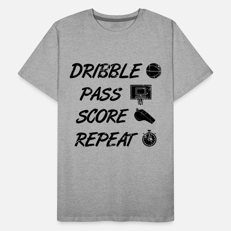 Dribbling Passing Points Repeating Men's Premium Organic T-Shirt