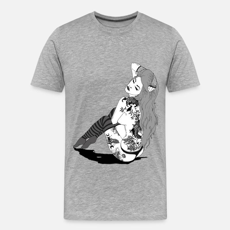 882EB5CC 391F 4E34 A595 06EB4ADAD40E - Männer Premium Bio T-Shirt - Grau meliert