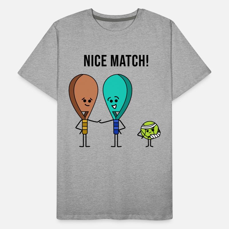 Padel Player Statement Padel Team Ball Racket Men's Premium Organic T-Shirt