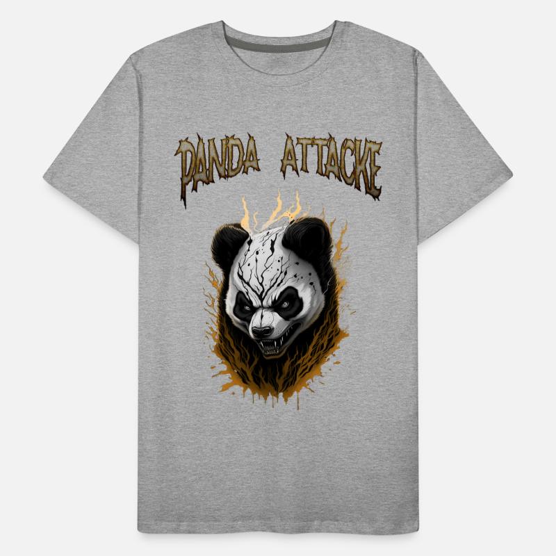 Conception de l’attaquant Dark Panda T-shirt bio Premium Homme