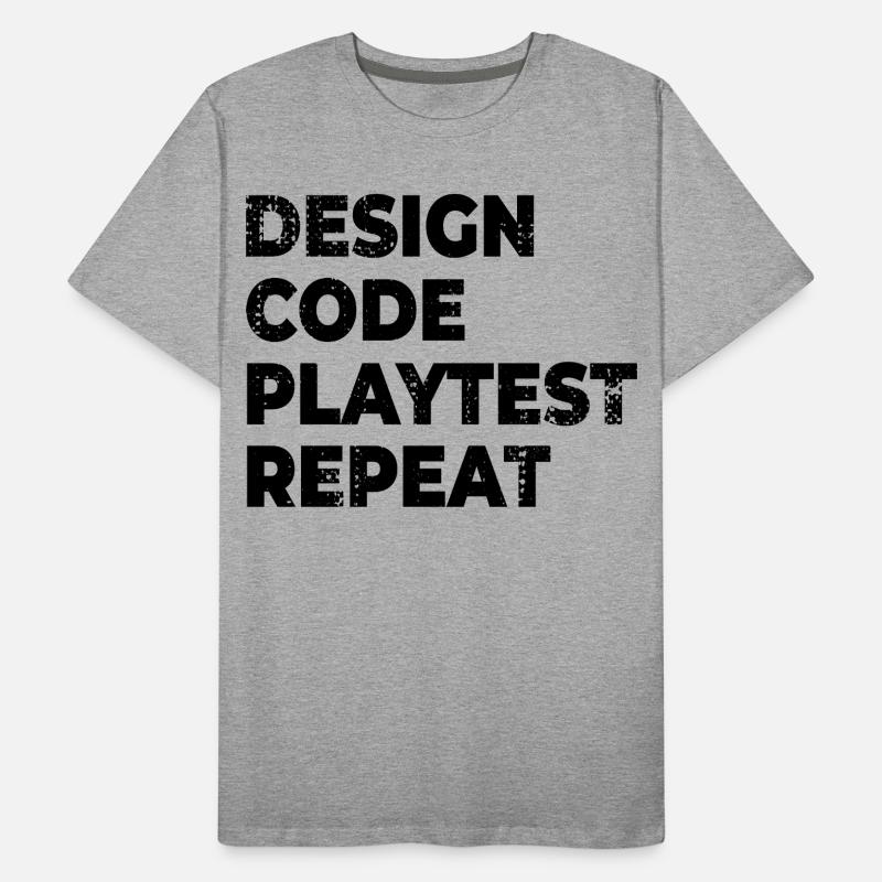 Test de test de Design Code T-shirt bio Premium Homme