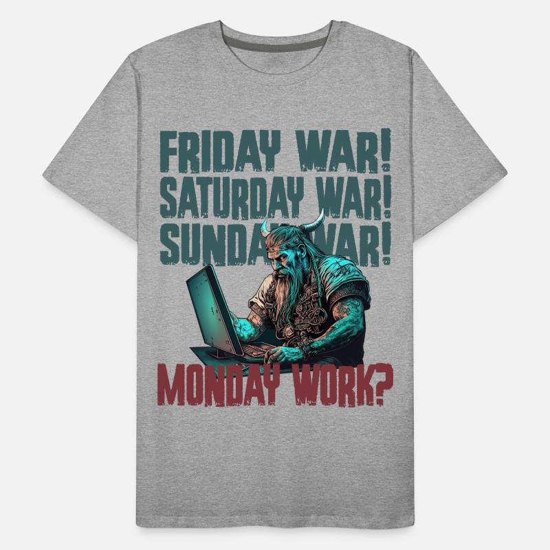 Monday work Programming Vikings Men's Premium Organic T-Shirt