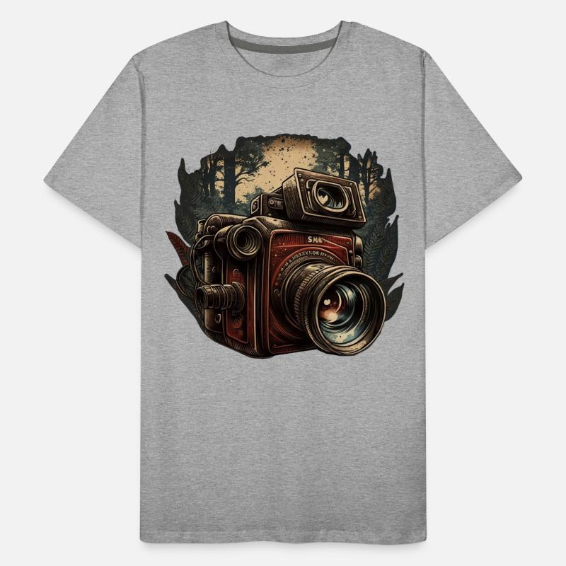 Caméra dans la forêt T-shirt bio Premium Homme