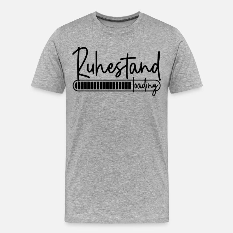 Ruhestand loading - Männer Premium Bio T-Shirt - Grau meliert