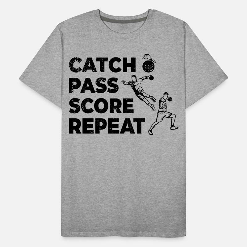 Attraper, passer, marquer, répéter T-shirt bio Premium Homme