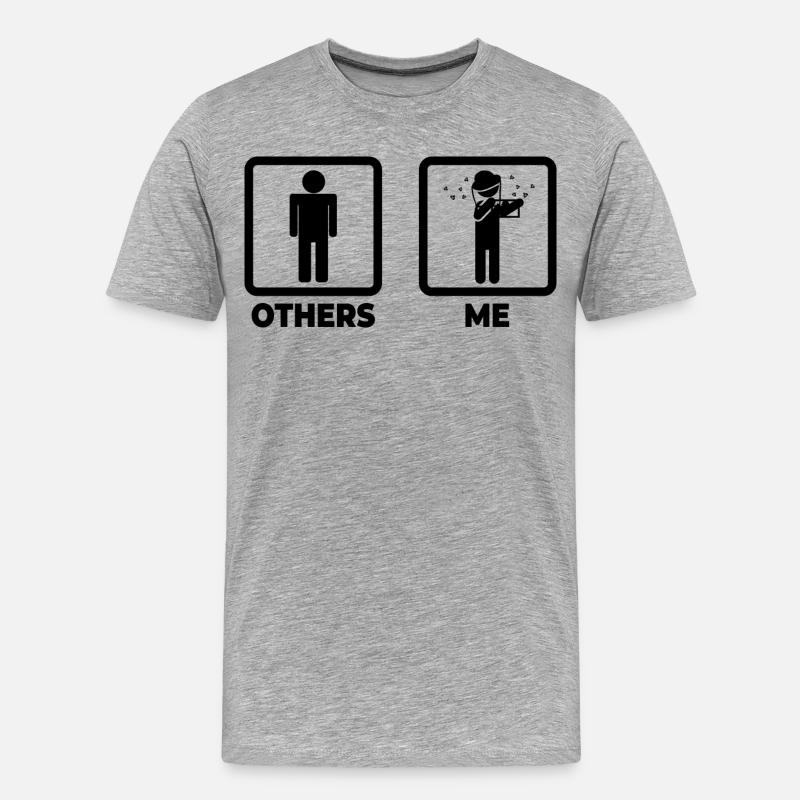 Leben eines Imkers - Männer Premium Bio T-Shirt - Grau meliert