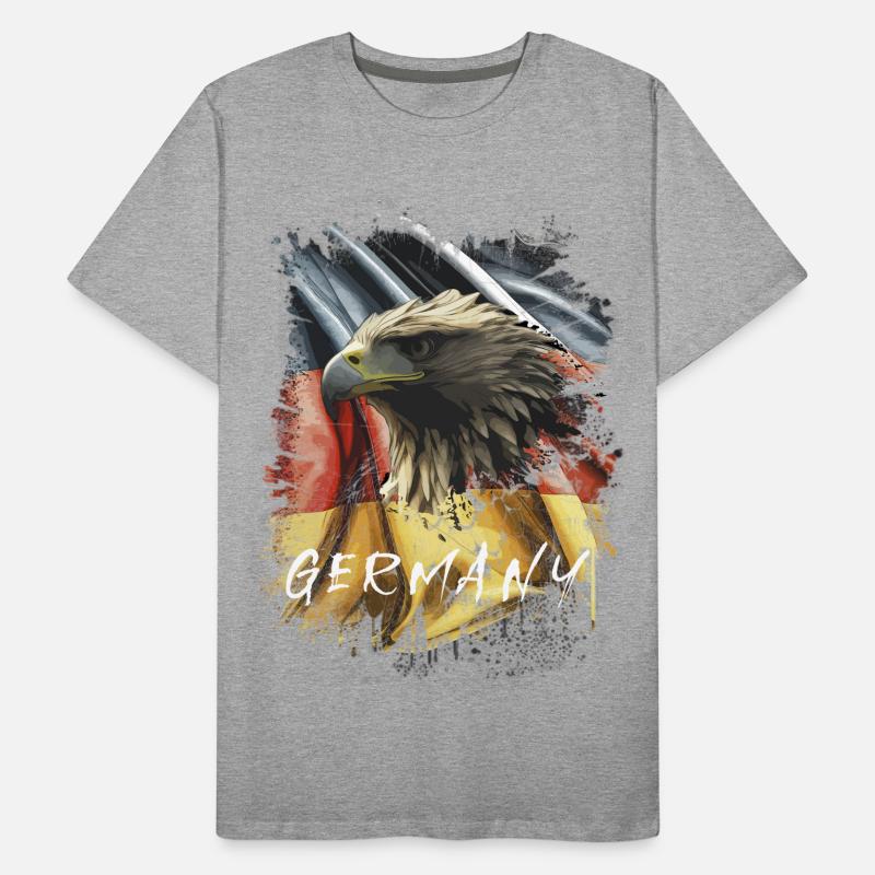 Germany Eagle Eagle Head Gift Men's Premium Organic T-Shirt
