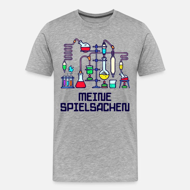 Beruf Wissenschafter Statement Workaholic Karriere - Männer Premium Bio T-Shirt - Grau meliert
