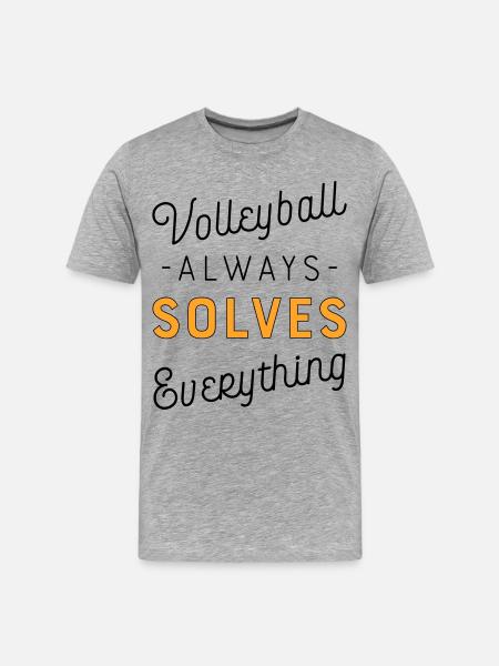 Volleyball - Men's Premium Organic T-Shirt - heather grey