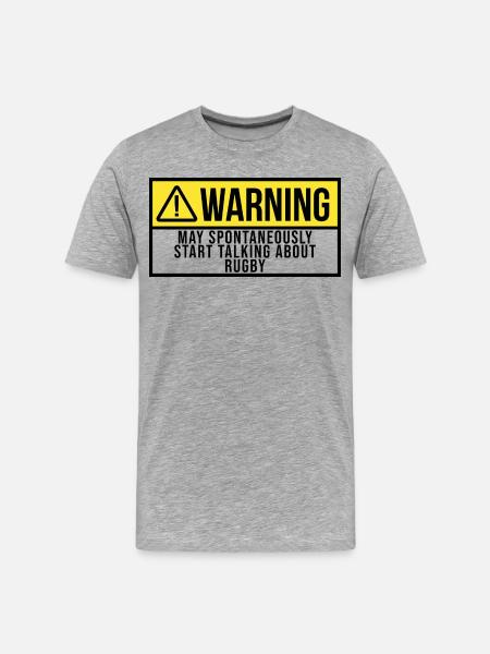 Rugby - Men's Premium Organic T-Shirt - heather grey