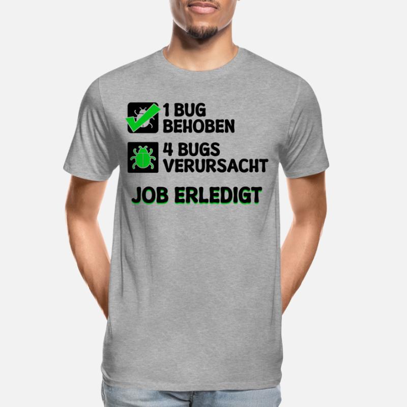 Open Source Bugfixing Bugs Developer Programmier Männer Premium Bio T-Shirt