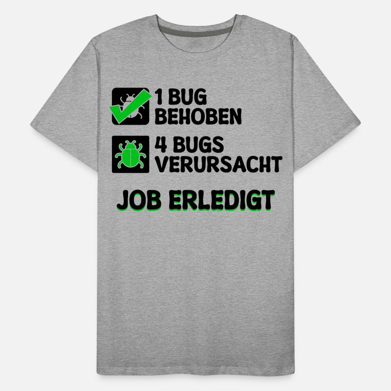 Open Source Bugfixing Bugs Developer Programmier Männer Premium Bio T-Shirt