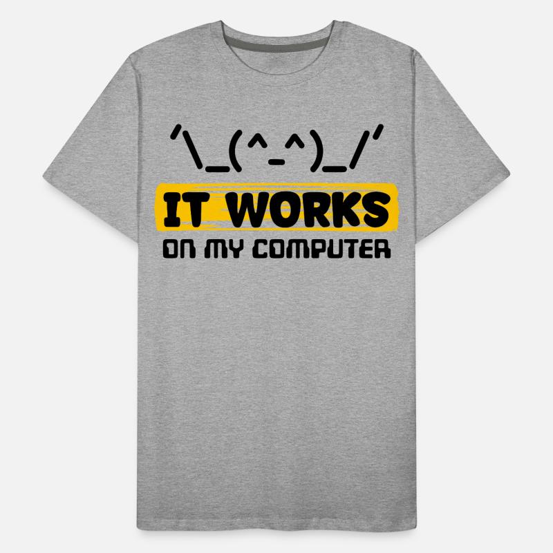 Déclaration du développeur Coden Scripting Computer Geek T-shirt bio Premium Homme