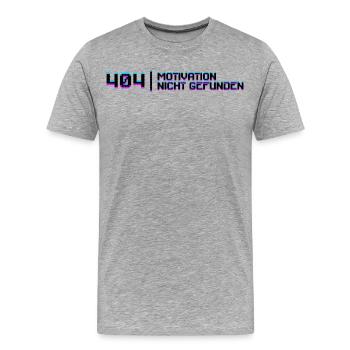 Déclaration de débogage du code développeur Entwickler Dev - T-shirt bio Premium Homme - gris chiné - Devant - Damien (186cm)