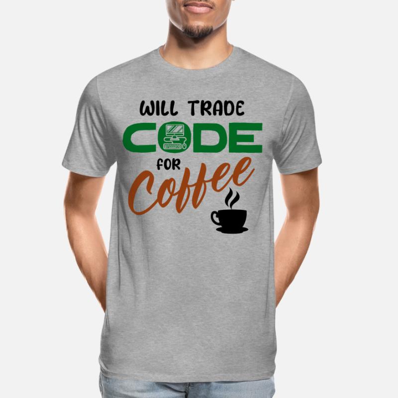 Code Statement Developer Computerfreak Informatik Männer Premium Bio T-Shirt