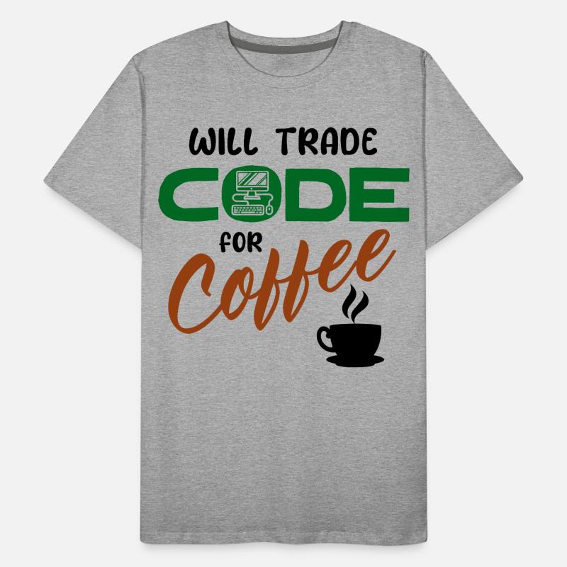 Code Statement Developer Computerfreak Informatik Männer Premium Bio T-Shirt