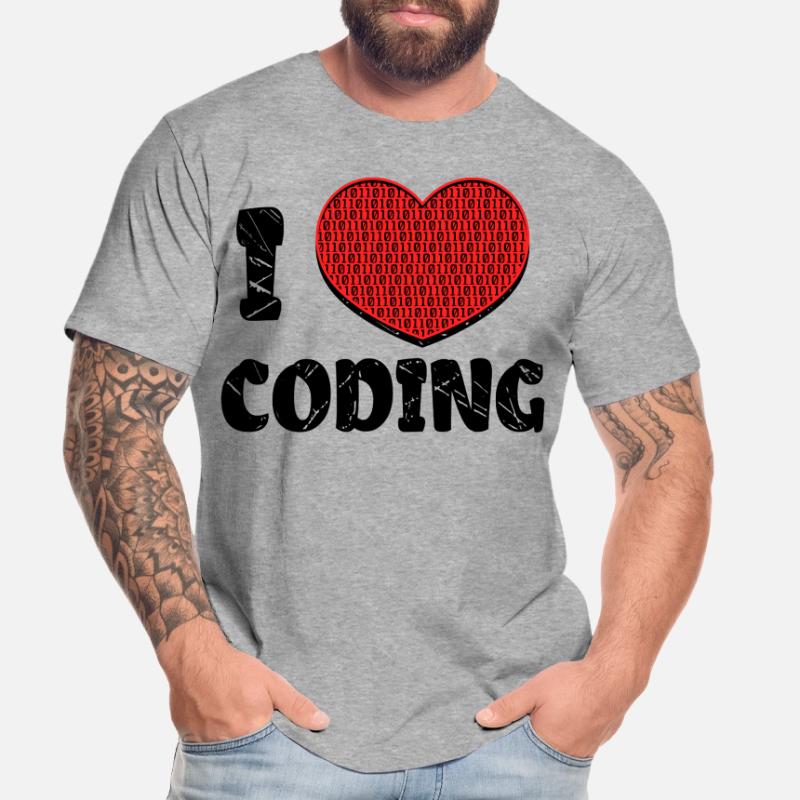 Script de code Debug Heart Statement T-shirt bio Premium Homme