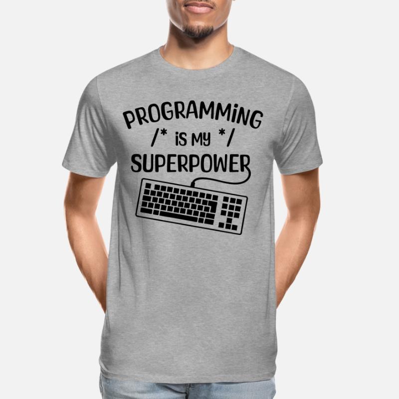 Computer Freak Statement Developer Programmer Men's Premium Organic T-Shirt