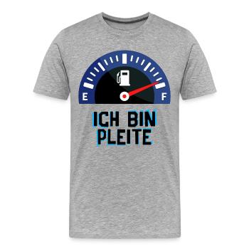 Station-service Essence Énergie Ravitaillement en carburant Électricité - T-shirt bio Premium Homme - gris chiné - Devant - Damien (186cm)