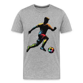 Soccer Players for Soccer Fans - Men's Premium Organic T-Shirt - heather grey - Front - Damien (186cm)