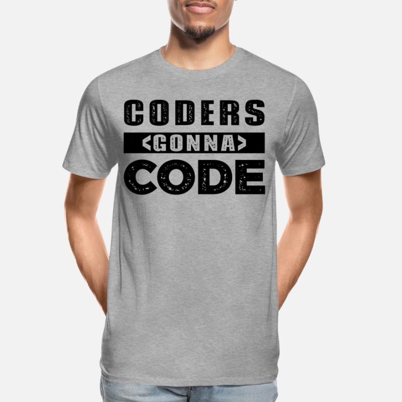 Coders going to Code Men's Premium Organic T-Shirt