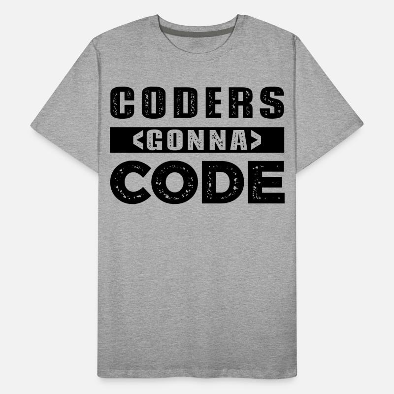 Coders going to Code Men's Premium Organic T-Shirt